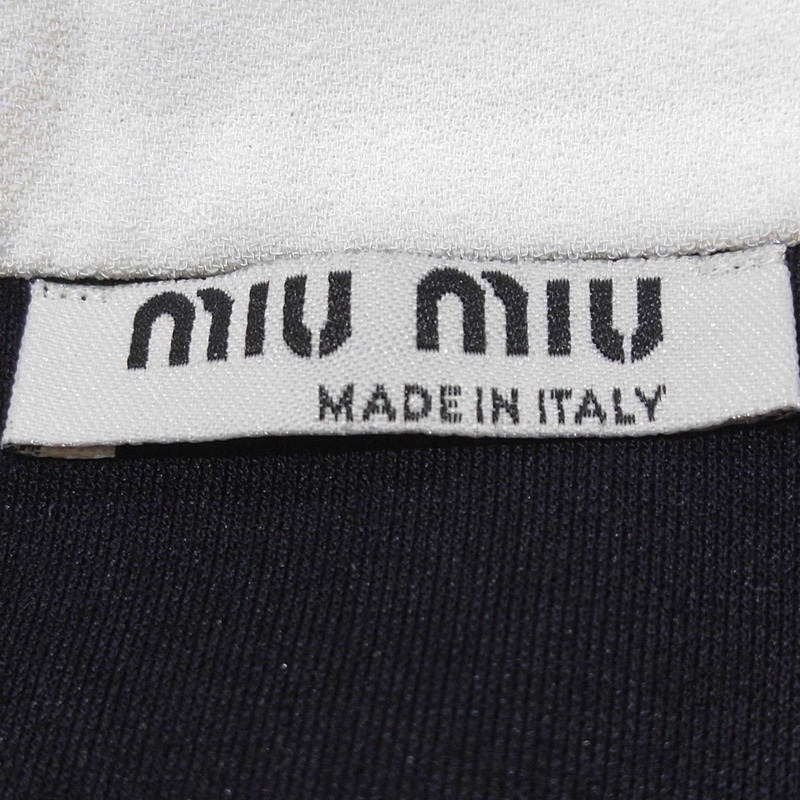 Miu Miu 撞色翻領無袖連衣裙XL碼-3