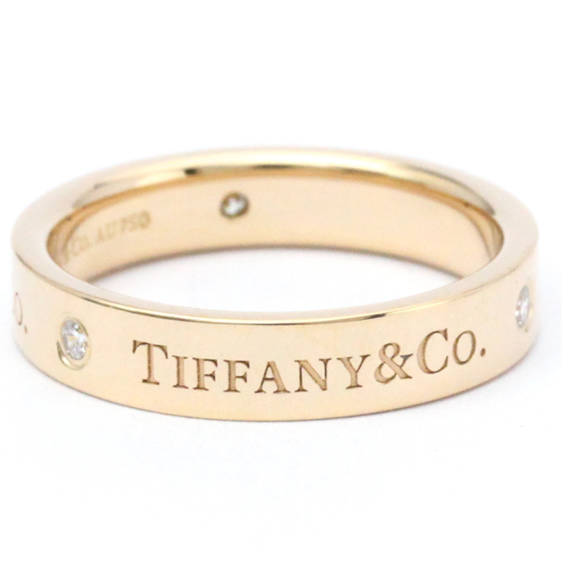 【日本直送】蒂芬妮平環戒指玫瑰金（18K）時尚鑽石戒指克拉/0.07-3