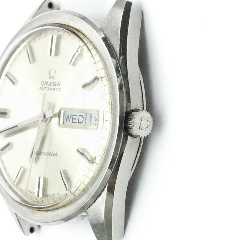 【日本直送】復古歐米茄海馬 Day Date Cal 752 鋼質自動腕錶 166.032 BF565085-1