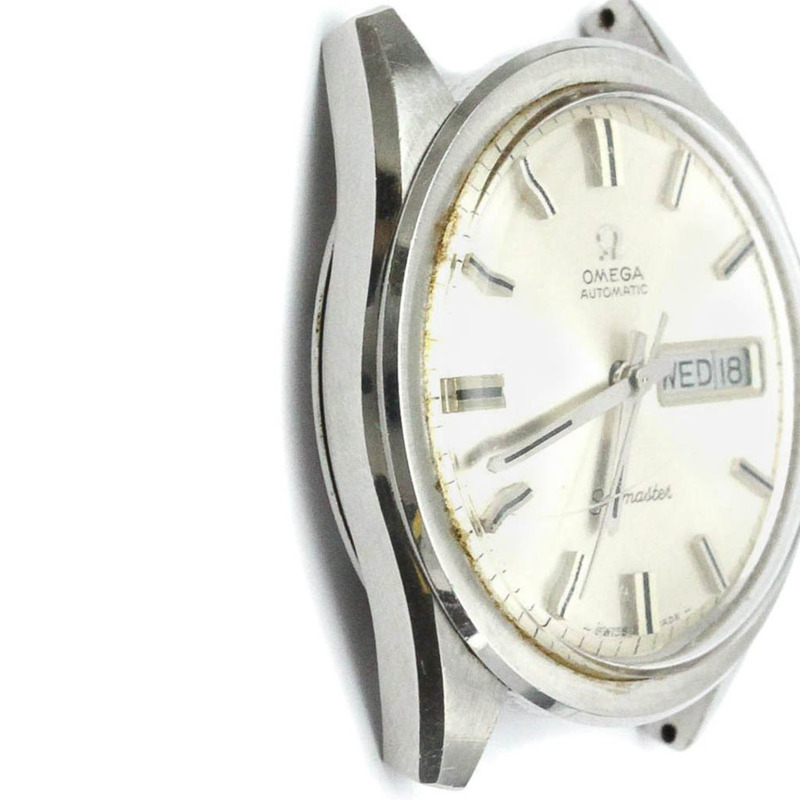 【日本直送】復古歐米茄海馬 Day Date Cal 752 鋼質自動腕錶 166.032 BF565085-2