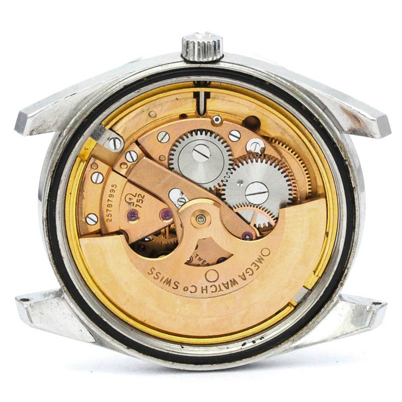 【日本直送】復古歐米茄海馬 Day Date Cal 752 鋼質自動腕錶 166.032 BF565085-3