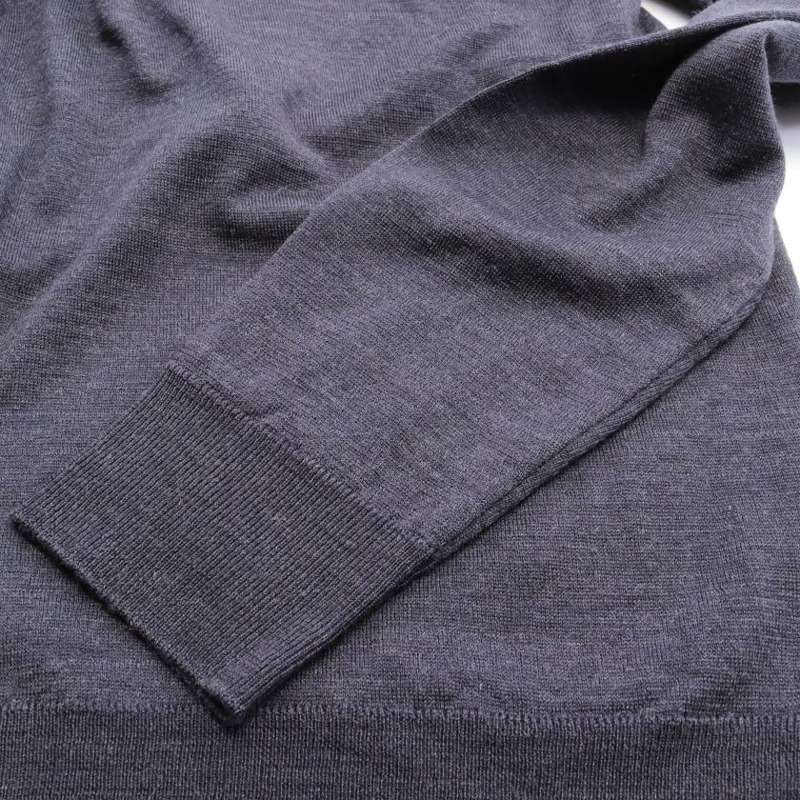 【日本直送】 JOHN SMEDLEY 約翰 斯梅德利 牧師 針織 馬球 襯衫 針織 羊毛 黑暗的 灰色的 象牙-5