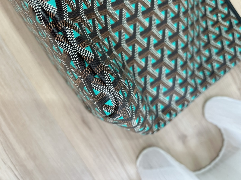 Goyard-限量配色托特包-黑拼綠-PM-9