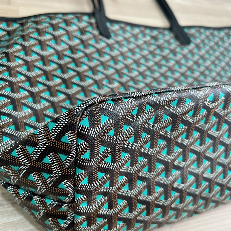 Goyard-限量配色托特包-黑拼綠-PM-10
