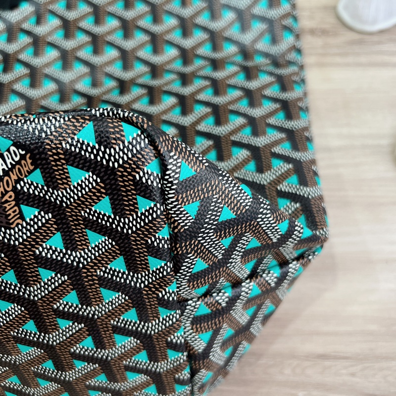 Goyard-限量配色托特包-黑拼綠-PM-11