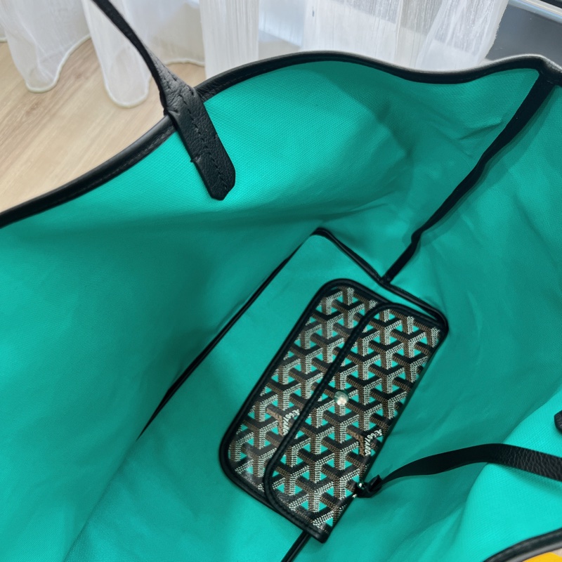 Goyard-限量配色托特包-黑拼綠-PM-13