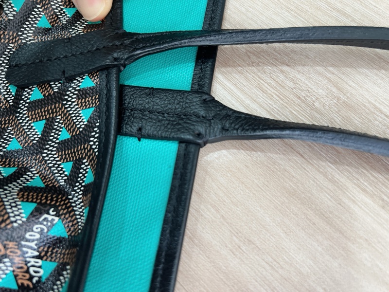 Goyard-限量配色托特包-黑拼綠-PM-14