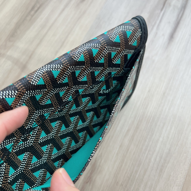 Goyard-限量配色托特包-黑拼綠-PM-19