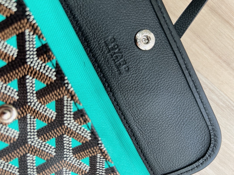 Goyard-限量配色托特包-黑拼綠-PM-20