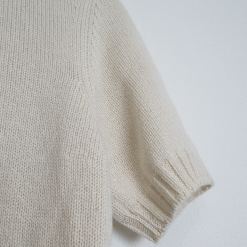 【日本直送】FENDI 針織短袖針織衫羊絨白色二手女用尺寸 40-3