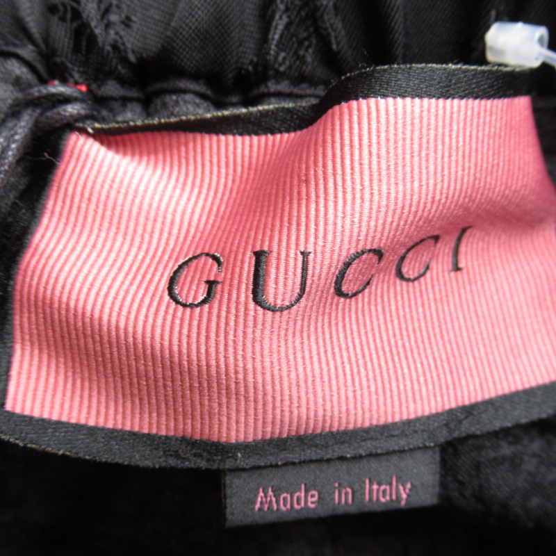 【日本直送】GUCCI 裙子 gon jupe #38 棉 黑色 二手-4