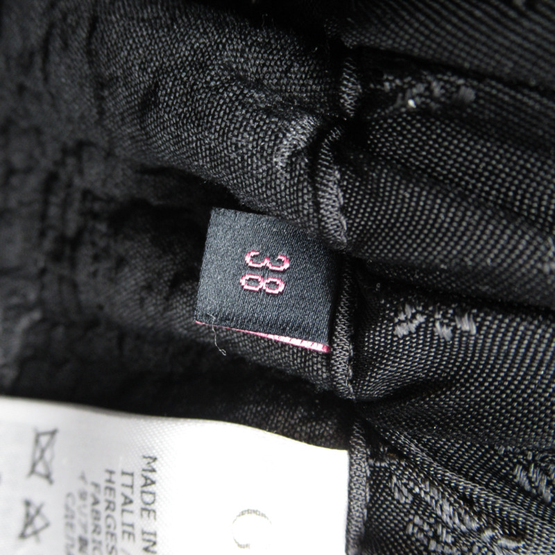 【日本直送】GUCCI 裙子 gon jupe #38 棉 黑色 二手-5