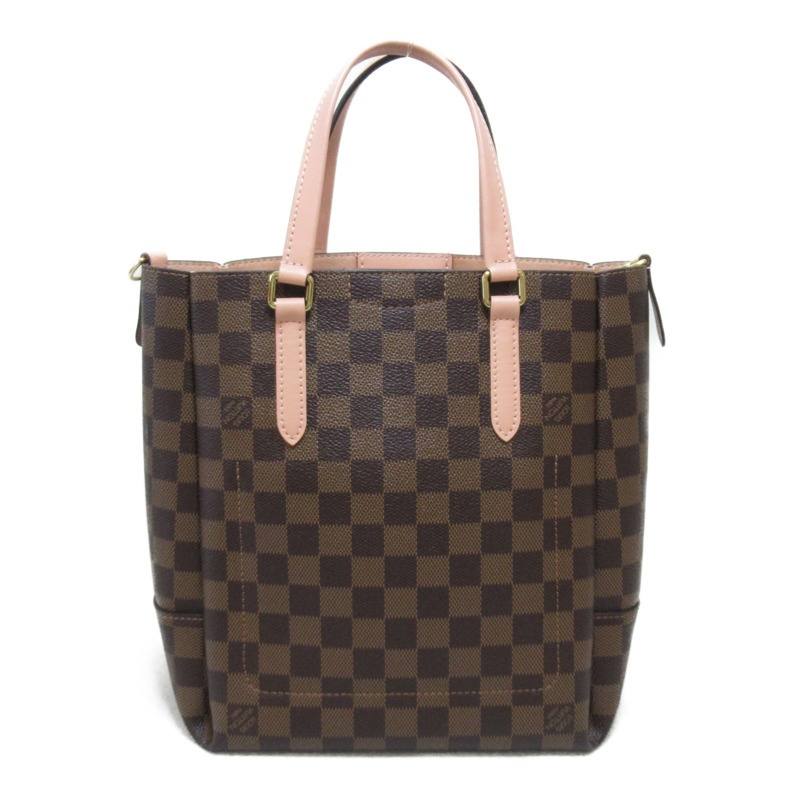 【日本直送】路易威登 Belmont NV BB 手提包 N60297 帆布 Damier 粉紅色 Venus 二手 2way-1
