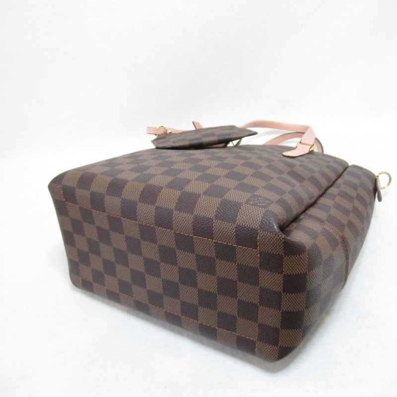 【日本直送】路易威登 Belmont NV BB 手提包 N60297 帆布 Damier 粉紅色 Venus 二手 2way-3
