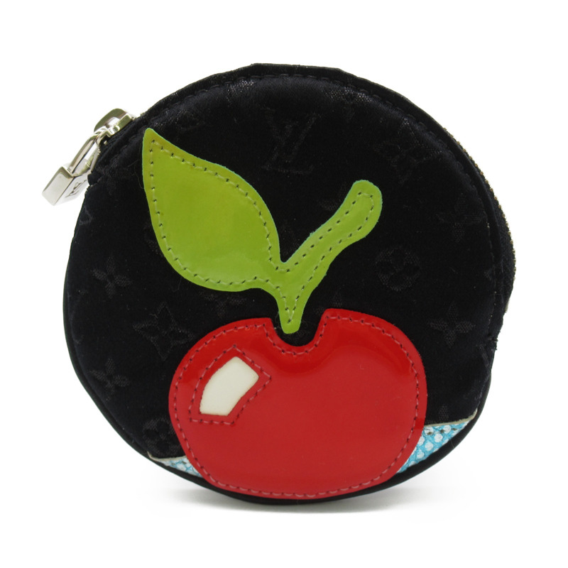 【日本直送】路易威登 Comte de Fees 零錢包 皮夾 圓形 M92272 Monogram 緞面黑色-0