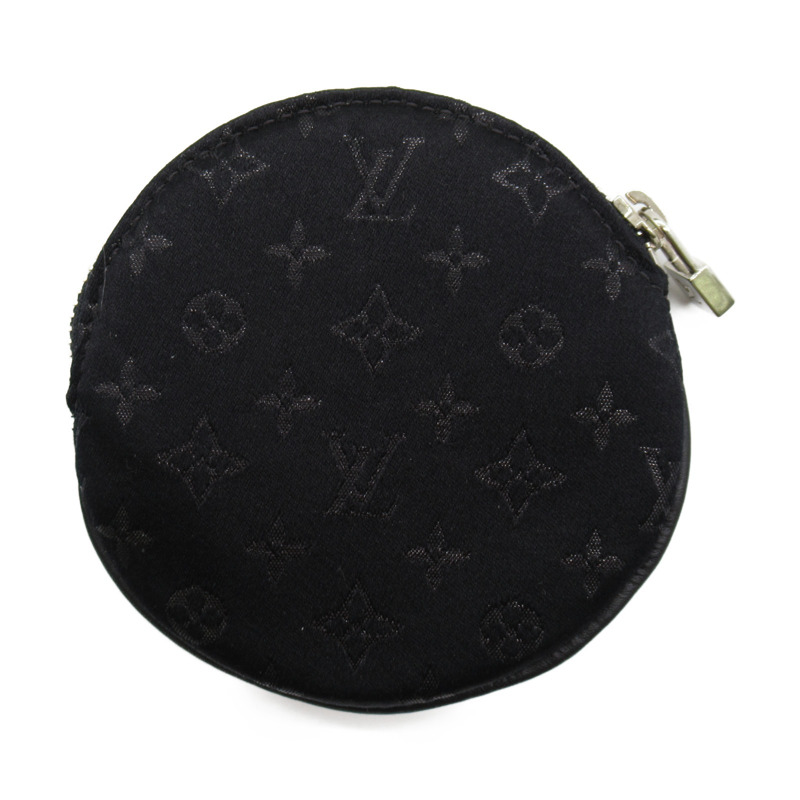 【日本直送】路易威登 Comte de Fees 零錢包 皮夾 圓形 M92272 Monogram 緞面黑色-1