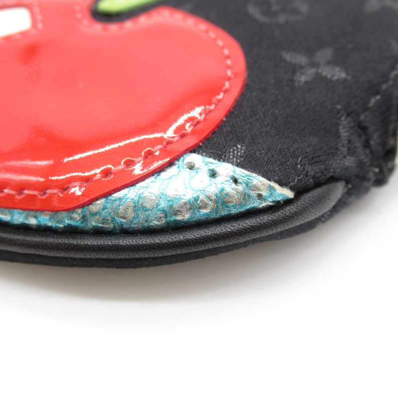 【日本直送】路易威登 Comte de Fees 零錢包 皮夾 圓形 M92272 Monogram 緞面黑色-6