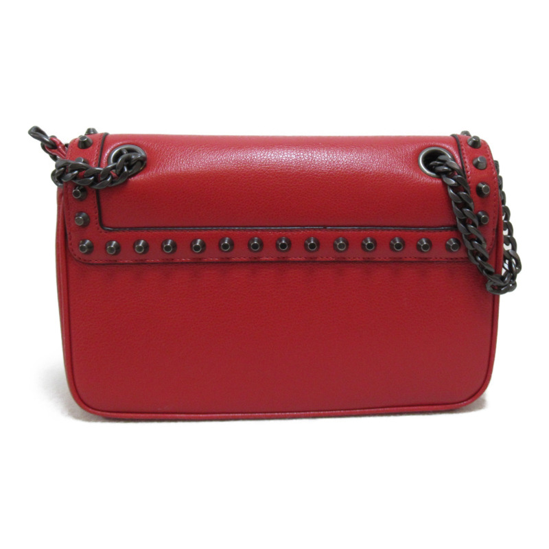 【日本直送】PRADA 鏈條單肩包 1BD147 皮革 紅色 二手女式-1