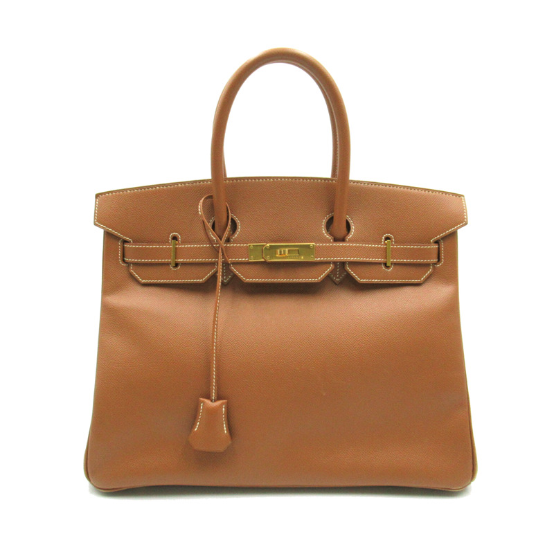 【日本直送】HERMES Birkin 35 手提包 D 型 Epsom 小牛皮 金色 GHW 二手-0