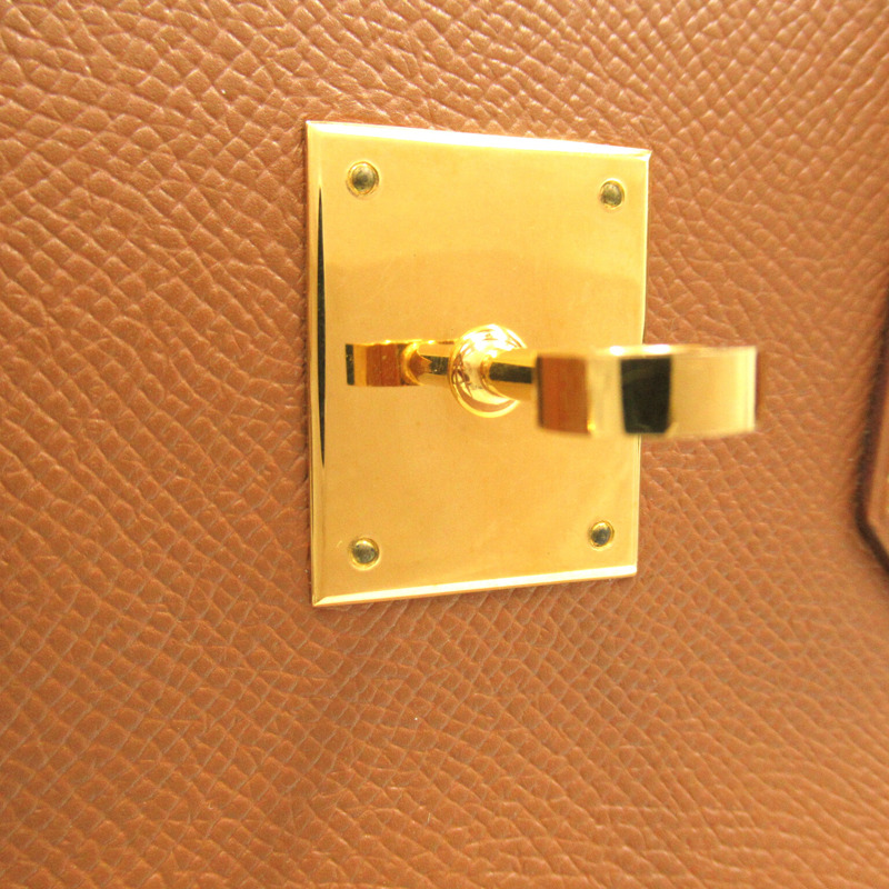 【日本直送】HERMES Birkin 35 手提包 D 型 Epsom 小牛皮 金色 GHW 二手-8