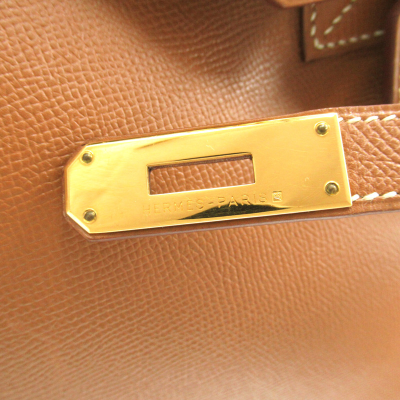 【日本直送】HERMES Birkin 35 手提包 D 型 Epsom 小牛皮 金色 GHW 二手-9