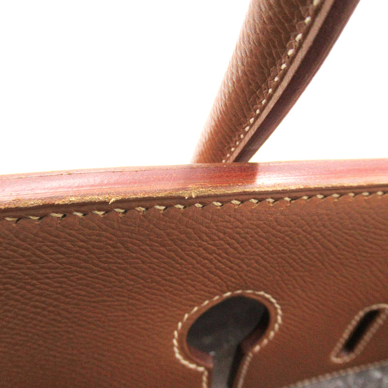 【日本直送】HERMES Birkin 35 手提包 D 型 Epsom 小牛皮 金色 GHW 二手-11