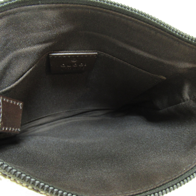 【日本直送】GUCCI 肩斜背包 147671 GG 帆布米色深棕色二手女式-3
