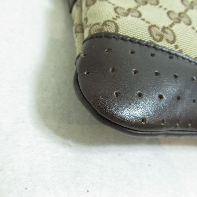 【日本直送】GUCCI 肩斜背包 147671 GG 帆布米色深棕色二手女式-6