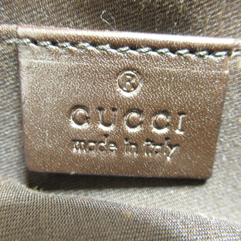 【日本直送】GUCCI 肩斜背包 147671 GG 帆布米色深棕色二手女式-8