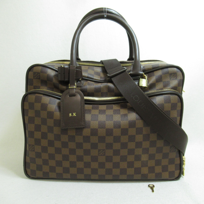 【日本直送】路易威登 Ikar 2way 肩斜背包 N23252 Damier 帆布 Ebene 二手-10