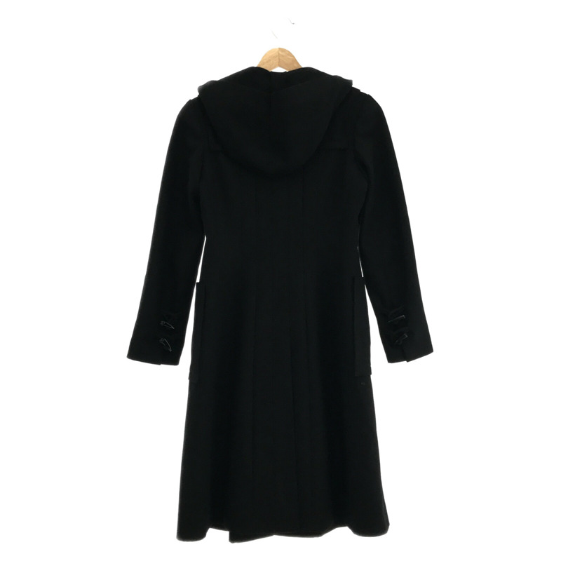 【日本直送】CHANEL 粗呢大衣 06A #36 斗篷 P298341V19402 羊毛 黑 二手-1