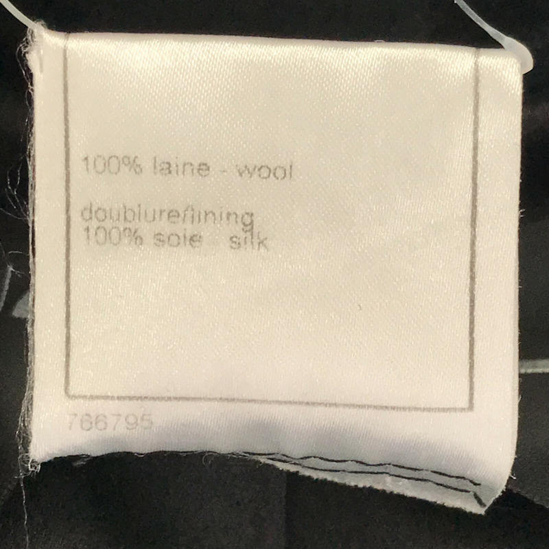 【日本直送】CHANEL 粗呢大衣 06A #36 斗篷 P298341V19402 羊毛 黑 二手-6