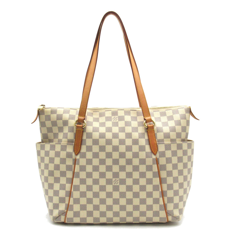 【日本直送】路易威登 Totally MM 手袋 N51262 Damier Azur 帆布象牙色二手女款 LV-0