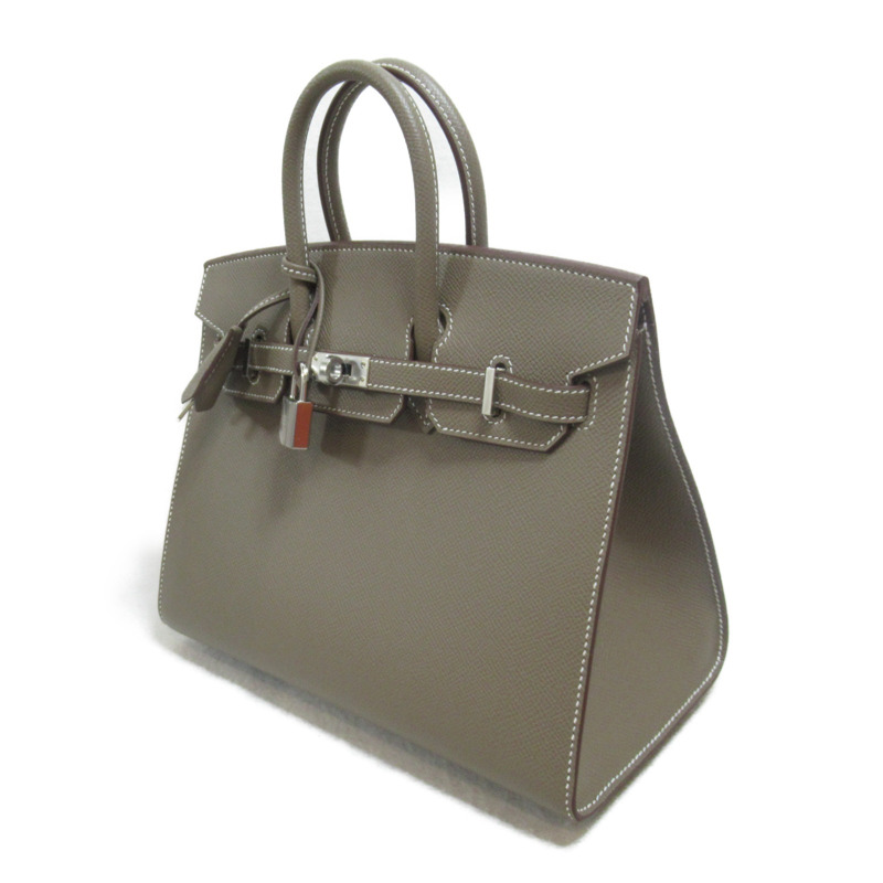 【日本直送】HERMES Birkin 25 serie 手提包 Epsom 皮革 灰色 Etoupe 灰色二手女款 U SHW-2