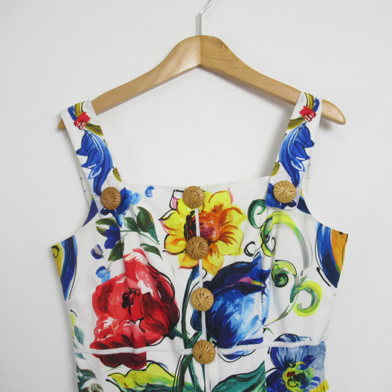 【日本直送】DOLCE&GABBANA 一件式 #38 連身裙 無袖棉質 多色 二手-2