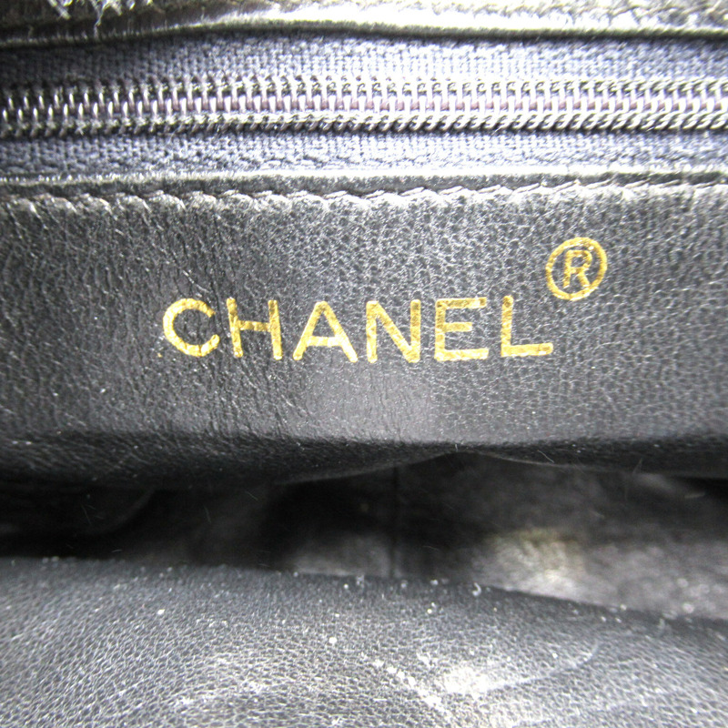 【日本直送】CHANEL 流蘇鏈條單肩包斜背流蘇小羊皮黑 GHW 二手-7