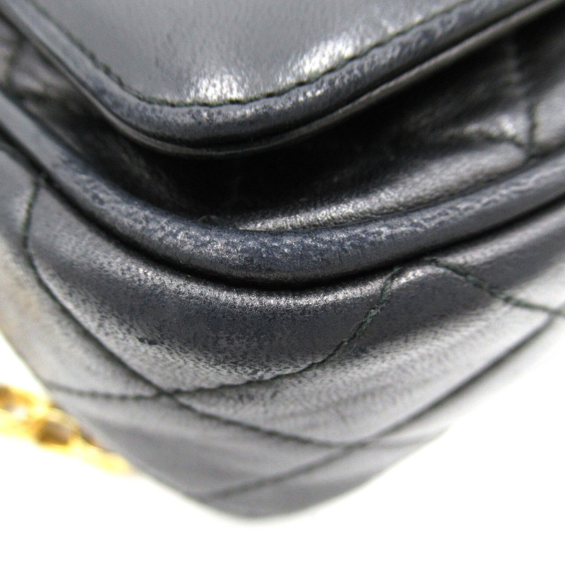 【日本直送】CHANEL 流蘇鏈條單肩包斜背流蘇小羊皮黑 GHW 二手-14