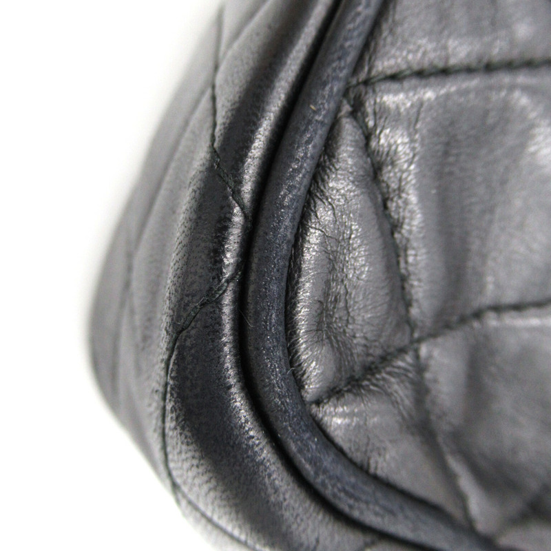 【日本直送】CHANEL 流蘇鏈條單肩包斜背流蘇小羊皮黑 GHW 二手-15