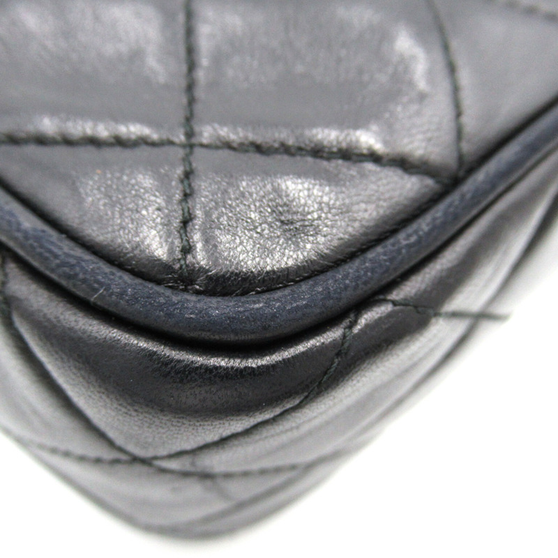 【日本直送】CHANEL 流蘇鏈條單肩包斜背流蘇小羊皮黑 GHW 二手-16