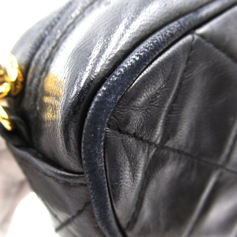 【日本直送】CHANEL 流蘇鏈條單肩包斜背流蘇小羊皮黑 GHW 二手-17