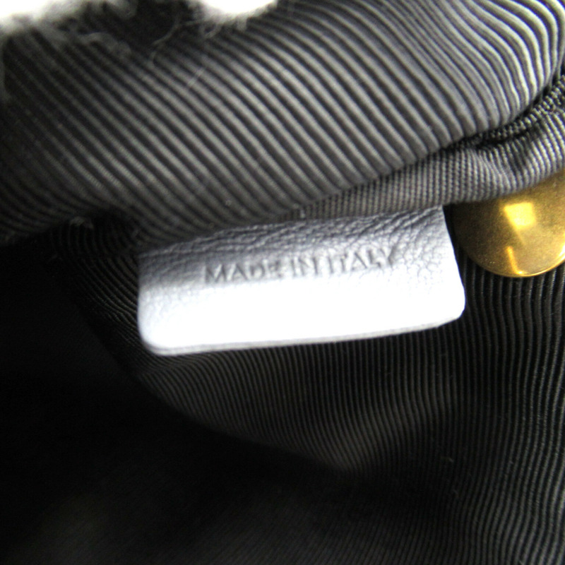 【日本直送】CELINE Trio 肩斜背包皮夾 S-AT-3168 皮革 灰色 二手-6