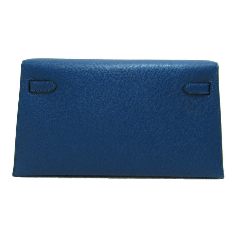 【日本直送】HERMES Kelly Elan 深藍色單肩包 皮革 二手 女款 B GHW-2