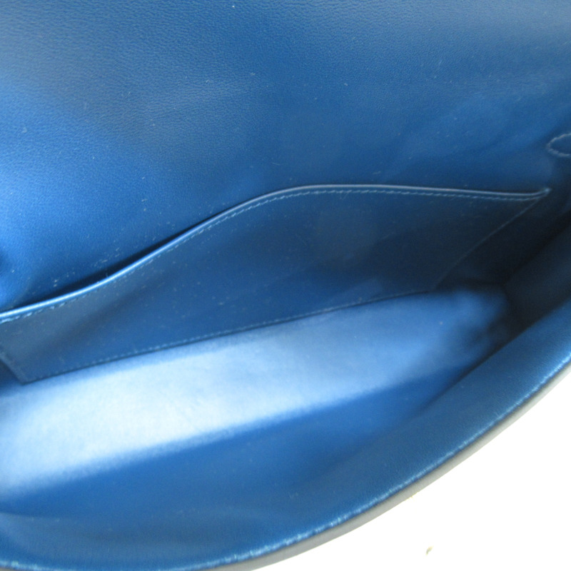 【日本直送】HERMES Kelly Elan 深藍色單肩包 皮革 二手 女款 B GHW-3