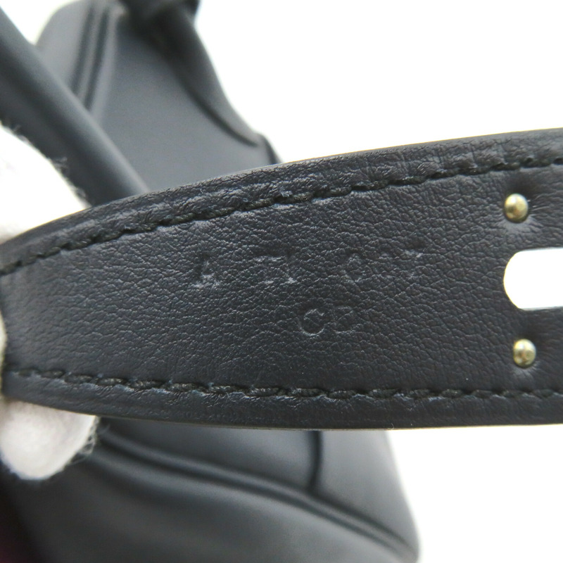 【日本直送】HERMES Lindy 26 Verso 手提包 Vaux Swift 皮革小牛皮海軍藍粉色藍色靛藍-9