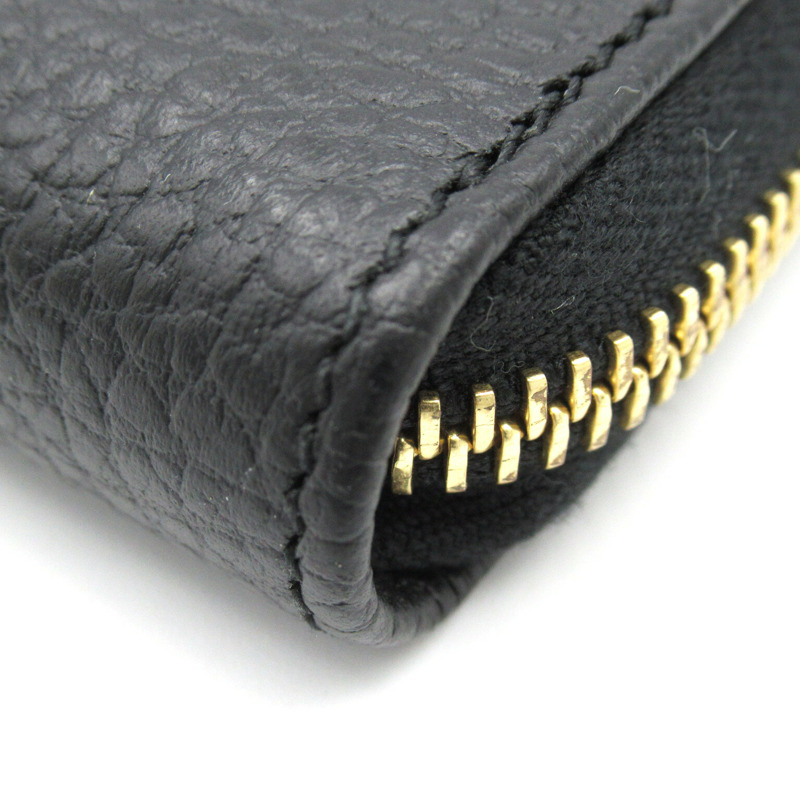 【日本直送】GUCCI GG Marmont 皮革全拉鍊皮夾長皮夾 456117 皮革 黑色 二手-10