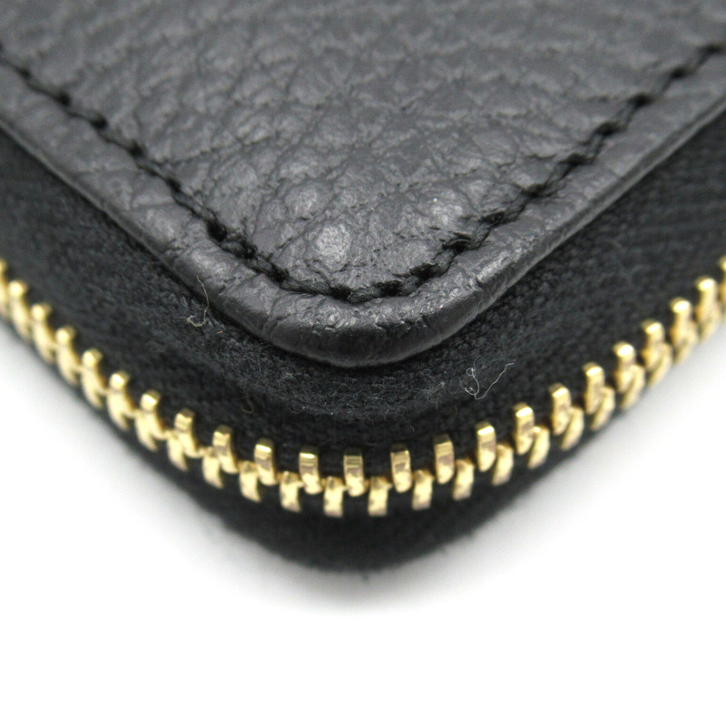 【日本直送】GUCCI GG Marmont 皮革全拉鍊皮夾長皮夾 456117 皮革 黑色 二手-11