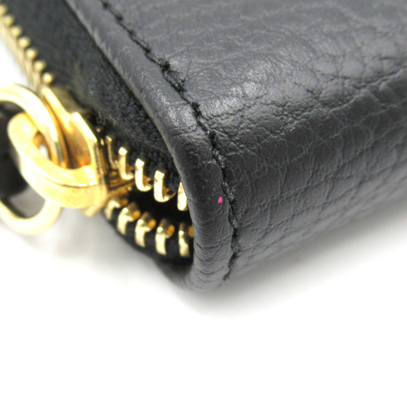 【日本直送】GUCCI GG Marmont 皮革全拉鍊皮夾長皮夾 456117 皮革 黑色 二手-12