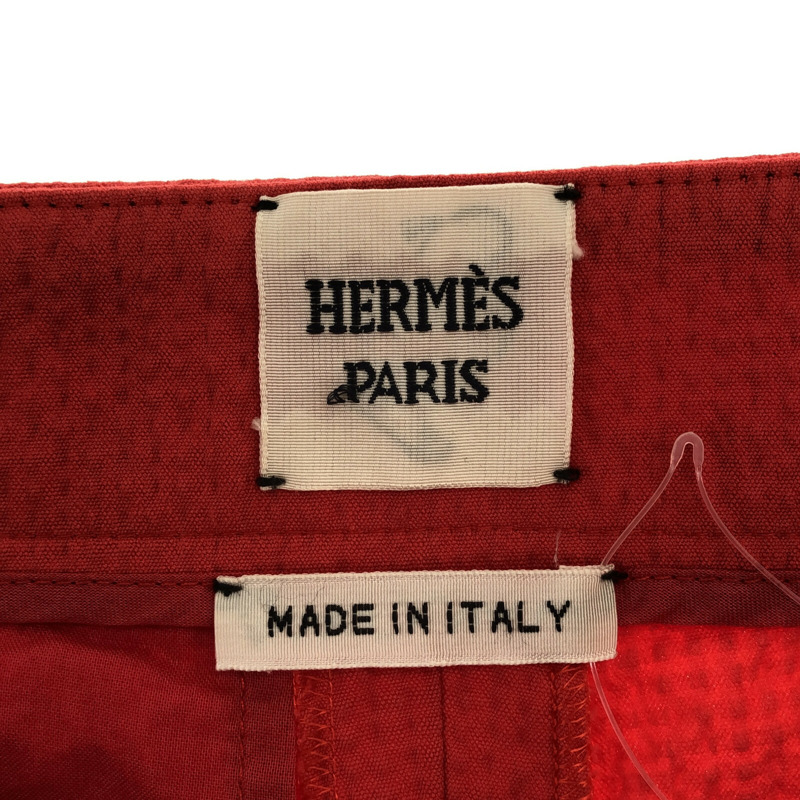 【日本直送】HERMES 褲子 褲子棉質橘色二手女用尺寸 34-5