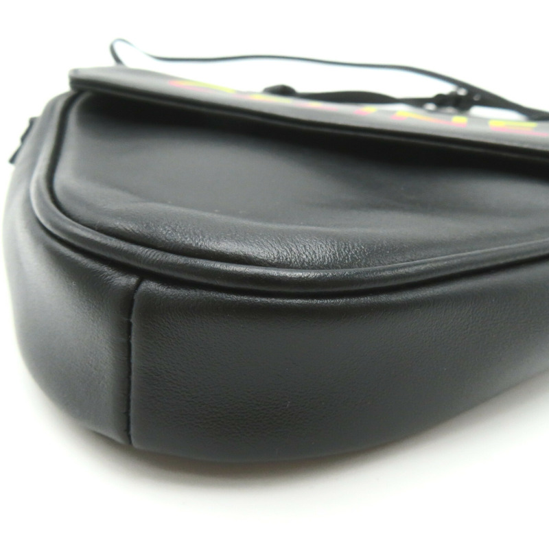 【日本直送】CELINE 標誌三角形單肩單肩包 小牛皮（牛皮）黑色二手女式-6