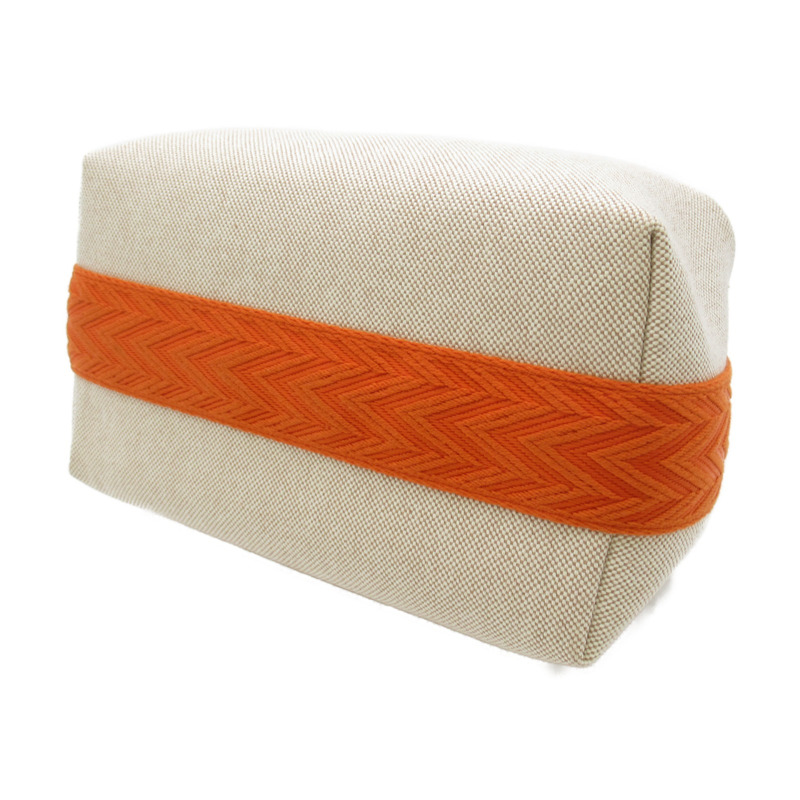 【日本直送】HERMES Bride a Brac PM Zigzag 配件袋手提包 Toile H 帆布米色 SHW-3